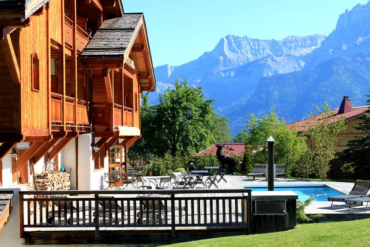 Le Cerf Amoureux Chalet Prive & Spa Sallanches Eksteriør bilde